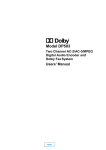 Dolby Laboratories DP503 Specifications