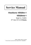 ViewSonic VE920m Service manual