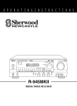 Sherwood R-945 Troubleshooting guide