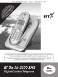 BT ON-AIR 2100 SMS User guide