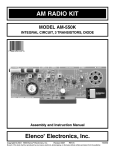 Elenco Electronics AM-550K Instruction manual