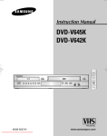 Samsung DVD-V642K Instruction manual