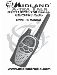 Midland GXT735 Series Owner`s manual