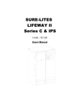 Cooper Lighting Sure-Lites Lifeway II C Series User`s guide