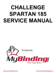 Challenge Spartan 185 SA Service manual