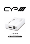 CYP CV-401H Specifications