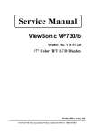 ViewSonic VP730B Service manual