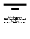 Belkin G700 User guide