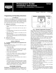 Bryant II TSTAT-0-16 Operating instructions