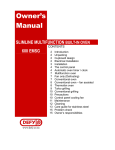 Defy 600 E Owner`s manual