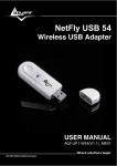 Atlantis Land NetFly Wireless USB Adapter USB 54 User manual
