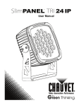 Chauvet SlimPANEL TRI 12 IP QRG User manual