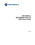 Motorola MOTORMESH 4300 Specifications