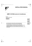 Daikin FXMQ96MVJU Installation manual