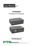 PTN TPHD403P User manual