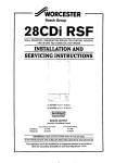 Worcester 28CDI Operating instructions