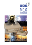 Cadac M16 User manual