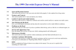 Chevrolet 1999 Express Van Owner`s manual