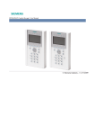 Siemens SPCK620 User manual