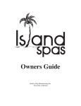 May Manufacturing Island spas Owner`s manual