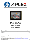 Aplex ARCHMI-7XX User manual