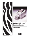 Zebra 2844 Printer User guide