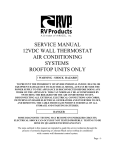 RV Products 8535 SERIES Service manual
