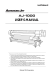 Roland AJ-1000 User`s manual