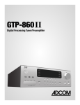 Adcom GTP-506 Owner`s manual