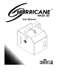 Chauvet Hurricane haze User manual