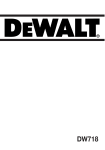 DeWalt DW718 Technical data