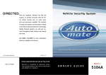 Auto Mate 5104A Instruction manual