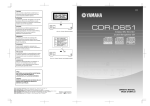Yamaha CDR-D651 Owner`s manual