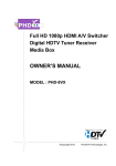 PrimeDTV Technologies PHD-8VX Owner`s manual