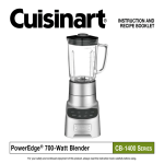 Cuisinart CB-1400 Series Specifications