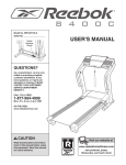 Reebok 8400C User`s manual