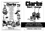 Clarke BC170 Operating instructions