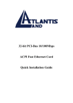 Atlantis Land A02-G4(8)/M2 Installation guide