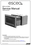 Escea IB600 Service manual