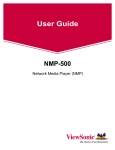 ViewSonic NMP-500 Product specifications