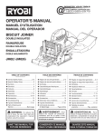 Ryobi JM82G Operator`s manual