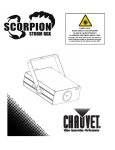 Chauvet Scorpion Storm RGX Operating instructions