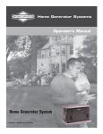 Briggs & Stratton 30000 Series Operator`s manual