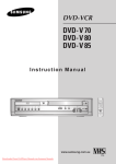 Samsung V80 Instruction manual