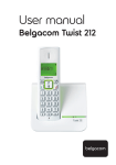 BELGACOM Twist 212 User`s guide