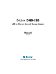 D-Link DNS-120 - NAS Server - USB Specifications