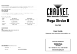 Chauvet DMX MEGA STROBE III Specifications