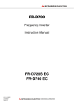 Mitsubishi Electric FR-D700 Instruction manual