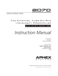 Aphex 207 Instruction manual