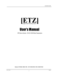 Eastman Telebell International LAX 912 User`s manual